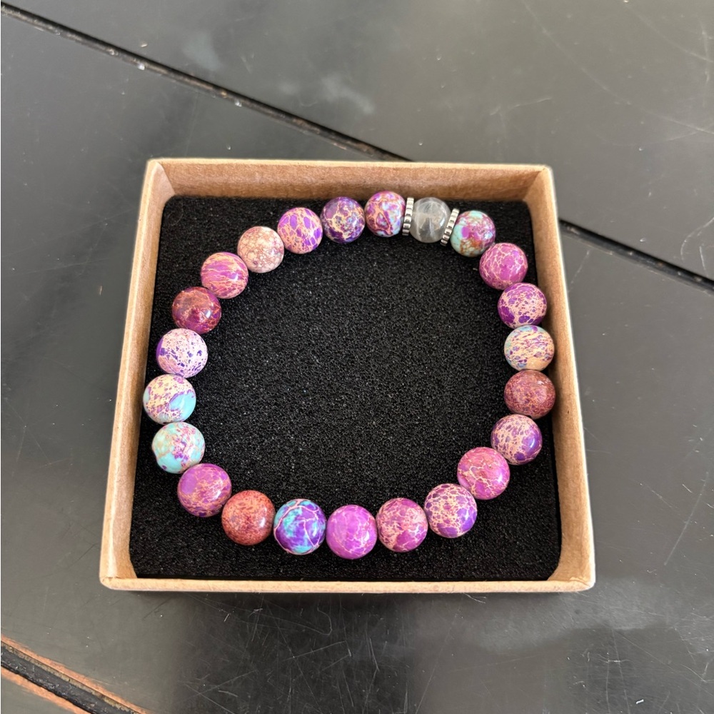 Purple Beaded Bracelet